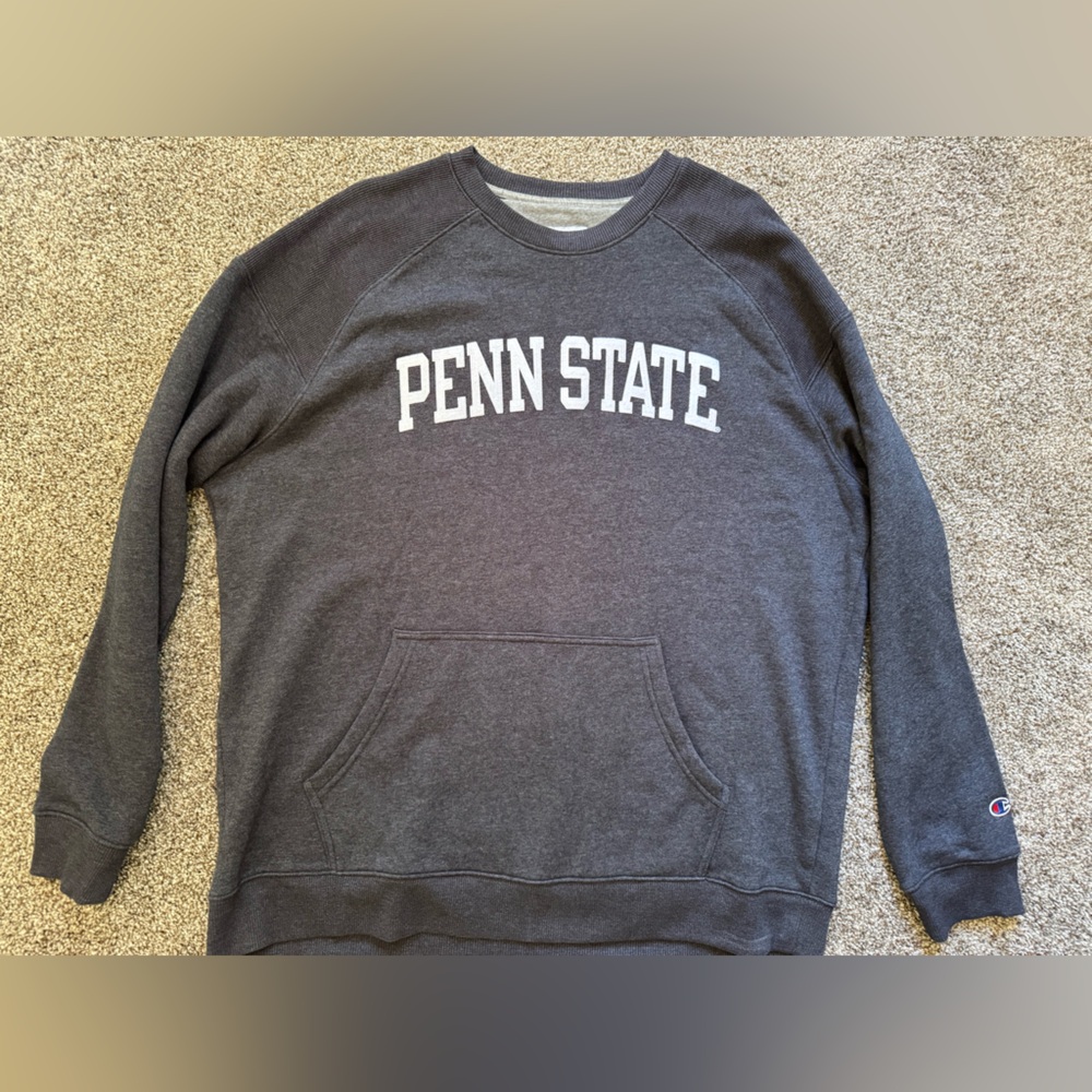 Champion PENN STATE Embroidered Sweatshirt Authentic Athleticwear 2XL Blue Crew